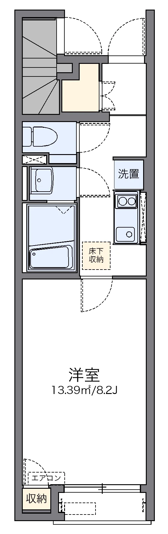 代表的な間取のため実際の間取とは異なる場合があります