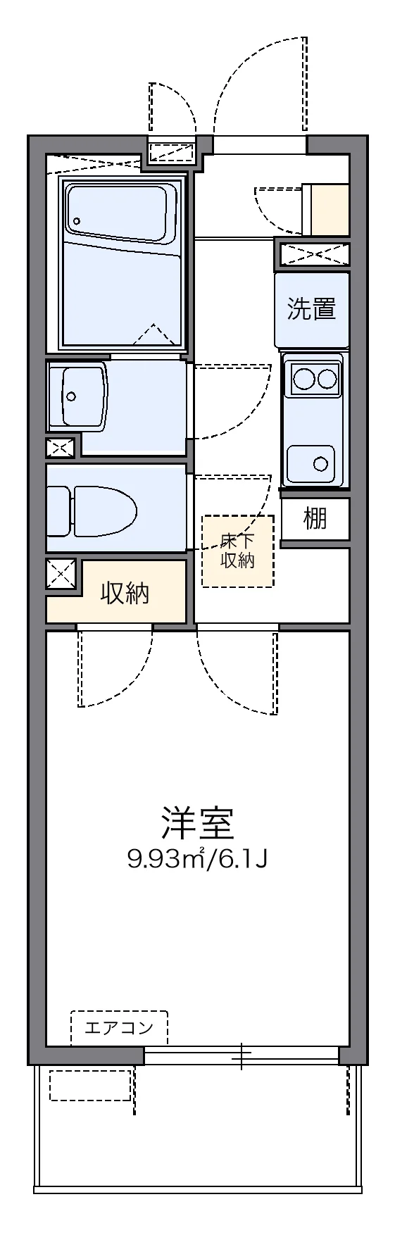 代表的な間取のため実際の間取とは異なる場合があります
