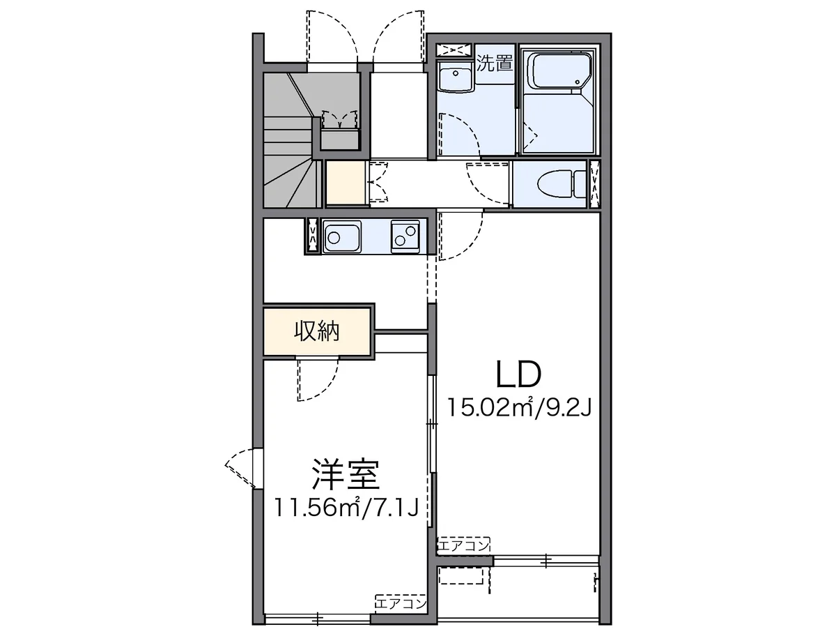 代表的な間取のため実際の間取とは異なる場合があります