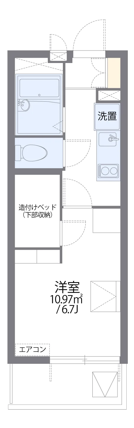 代表的な間取のため実際の間取とは異なる場合があります