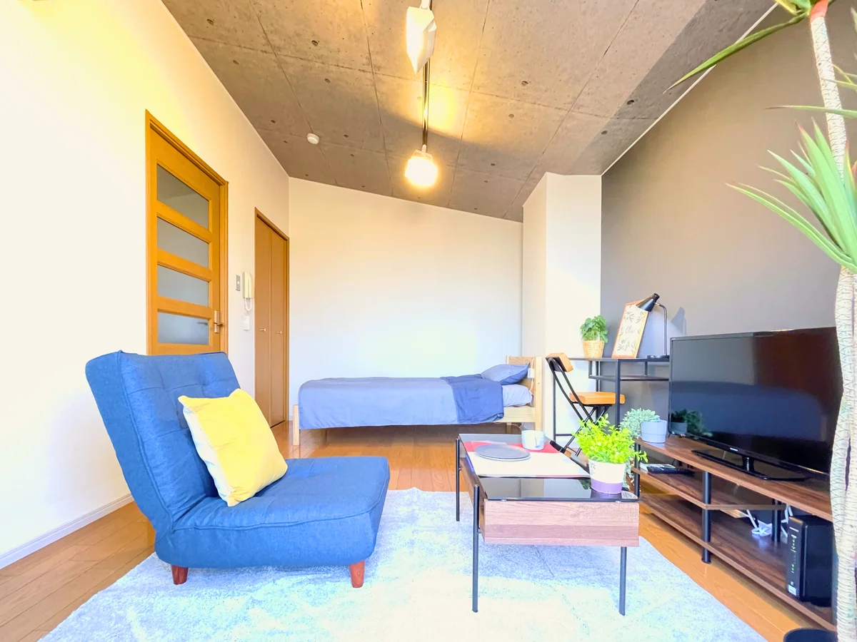 ソファー付きで快適