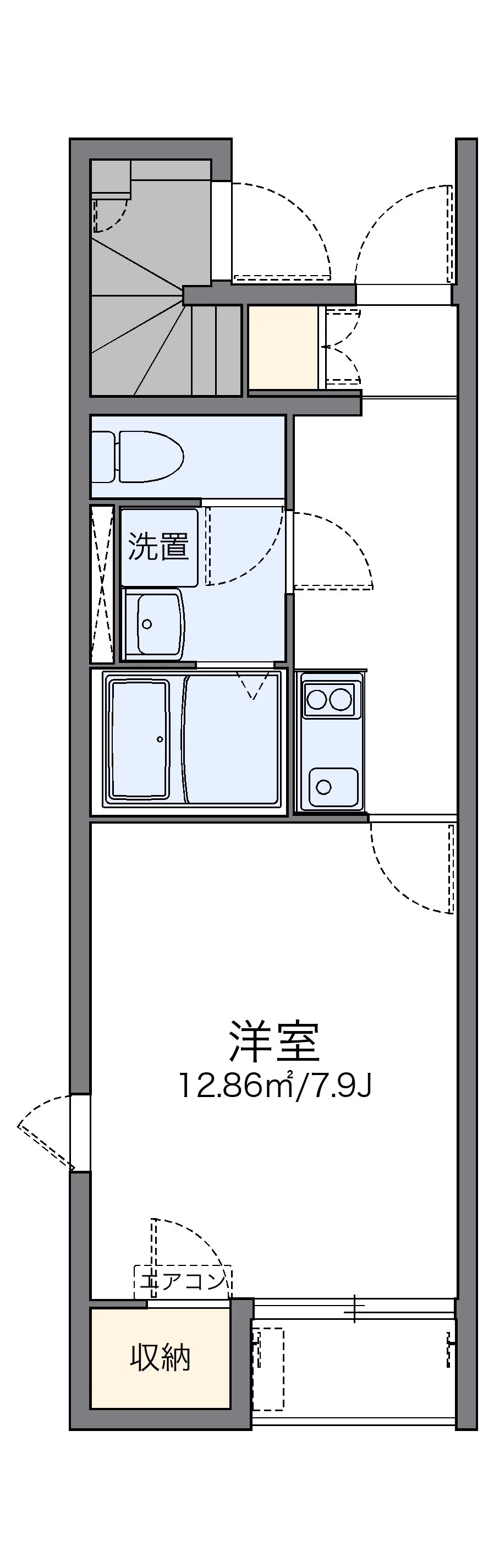 代表的な間取のため実際の間取とは異なる場合があります