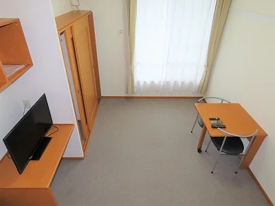 ベッド上からのアングルです