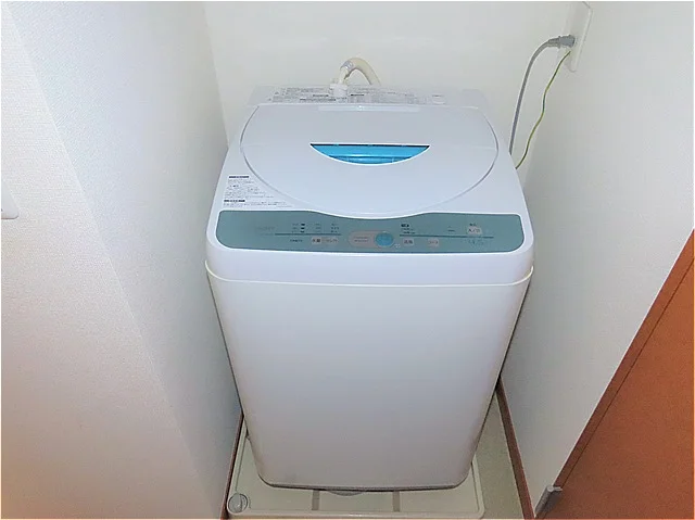 洗濯機も付いています