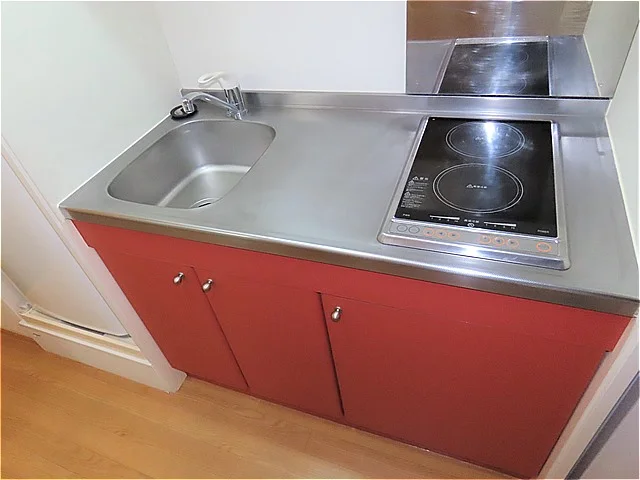 2口の電気コンロまたはIHコンロとなります