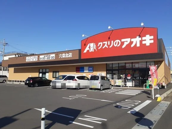 クスリのアオキ六条北店まで260m