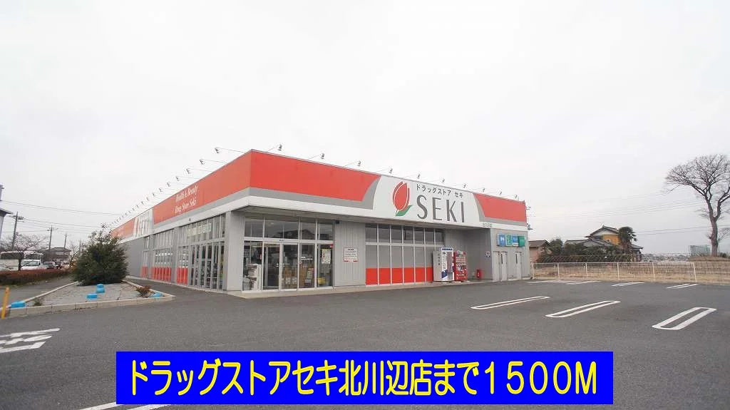 ドラッグストアセキ北川辺店まで1500m