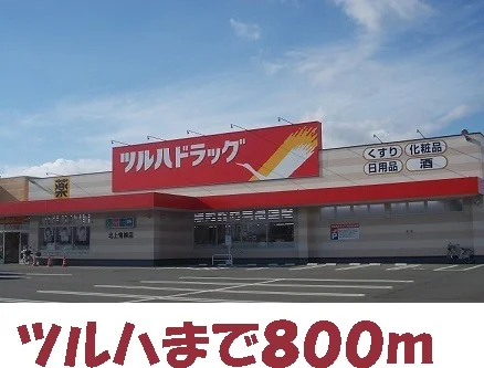ツルハドラッグまで800m