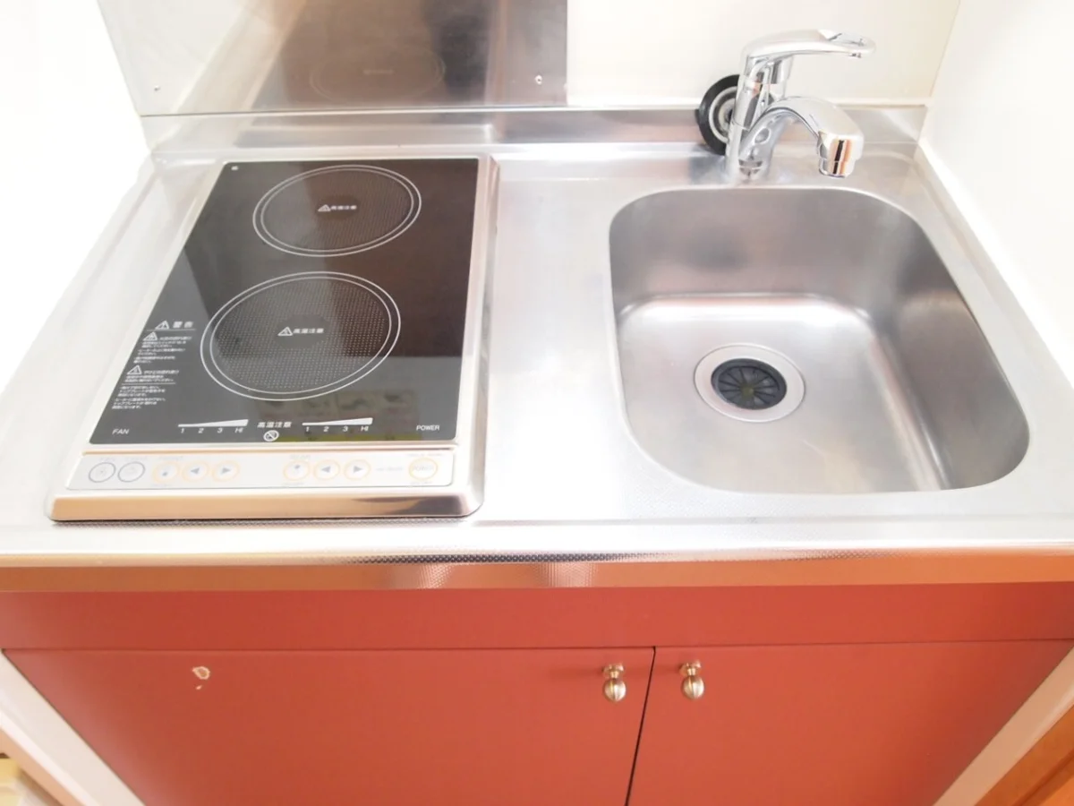 2口電気コンロ