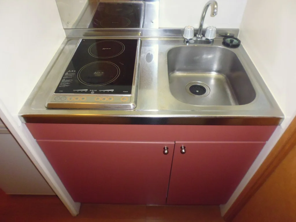 2口のＩＨクッキングヒーター付です。