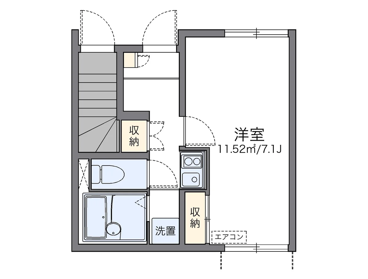 代表的な間取のため実際の間取とは異なる場合があります