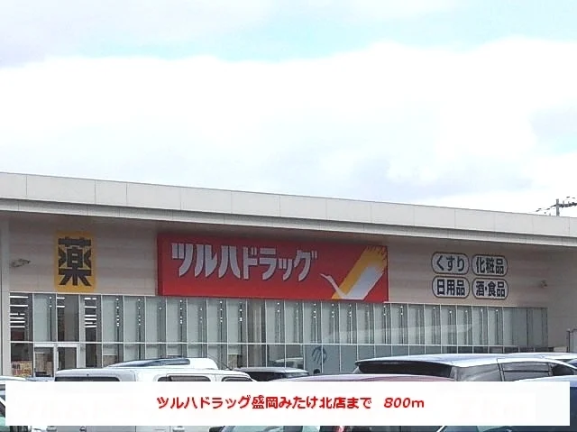 ツルハドラッグ盛岡みたけ北店まで800m