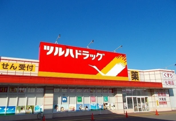 ツルハドラッグまで1100m