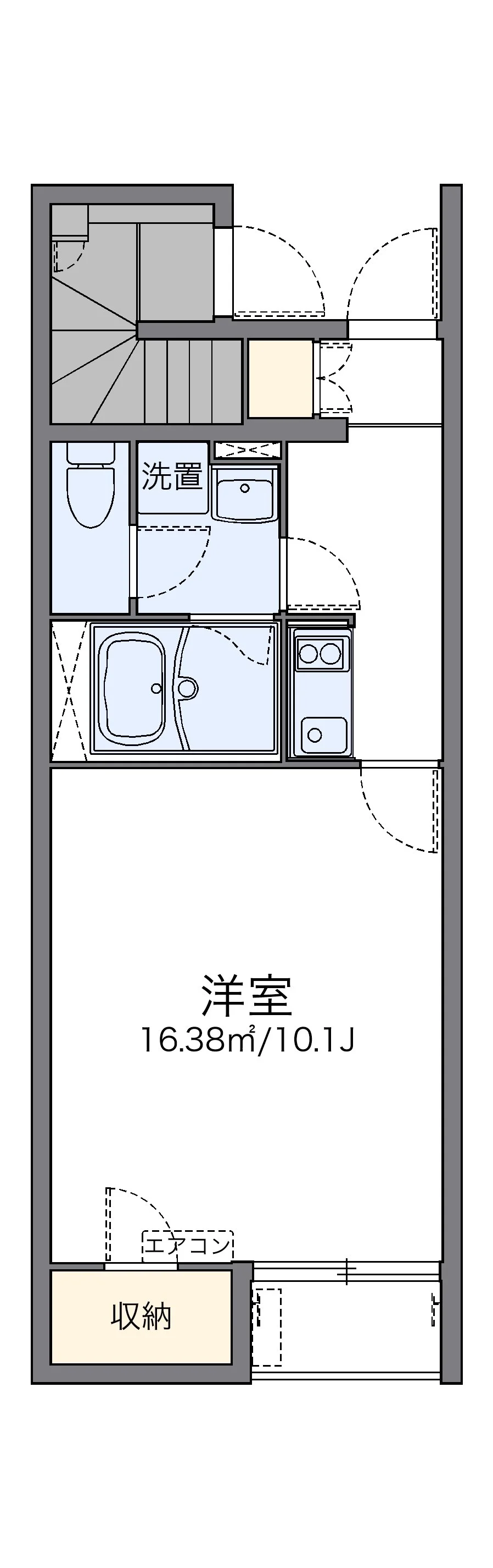 代表的な間取のため実際の間取とは異なる場合があります