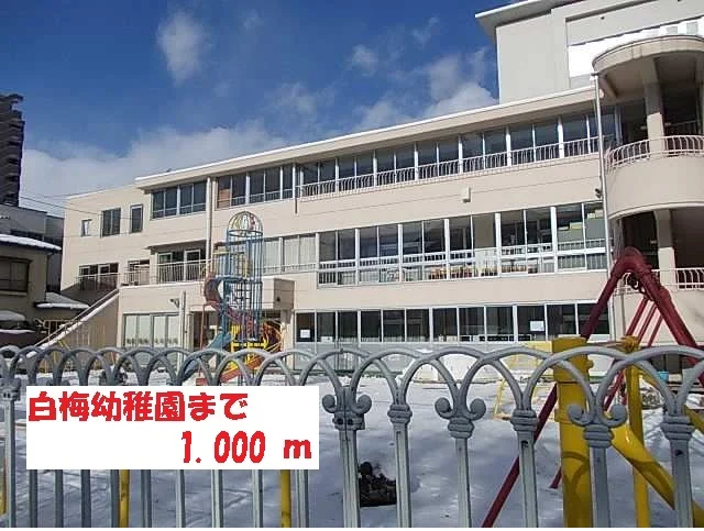 白梅幼稚園まで1000m