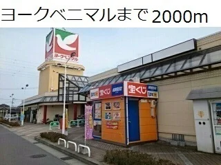 ヨークベニマルまで2000m