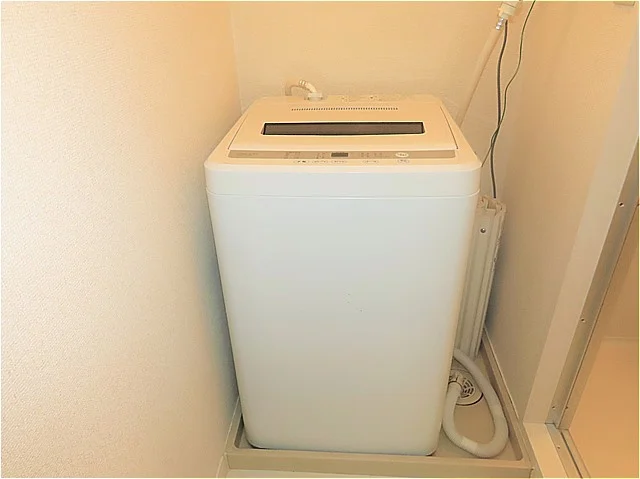 洗濯機も付いています