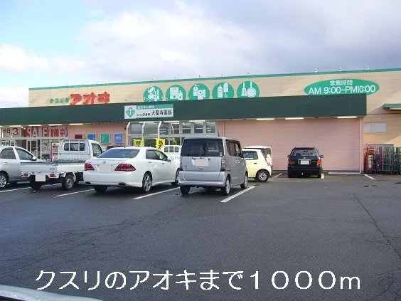 クスリのアオキまで1000m