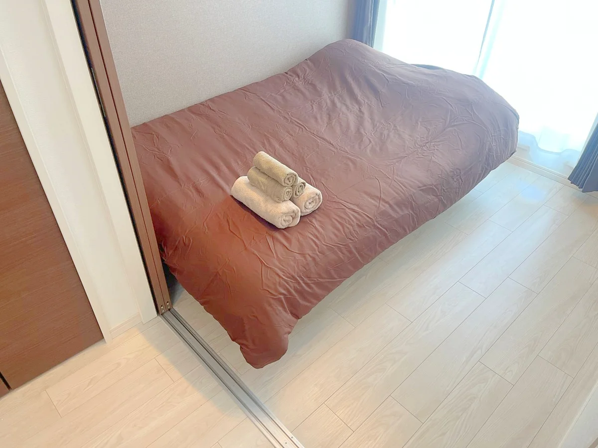ベッドはダブルサイズでご用意しています🛏