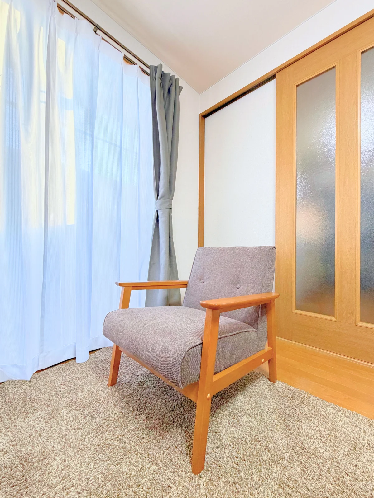 ソファー付きで快適