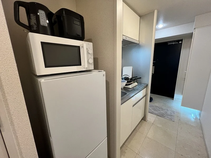 冷蔵庫や電子レンジ、電子ケトルや炊飯器。もうなにもいらない。