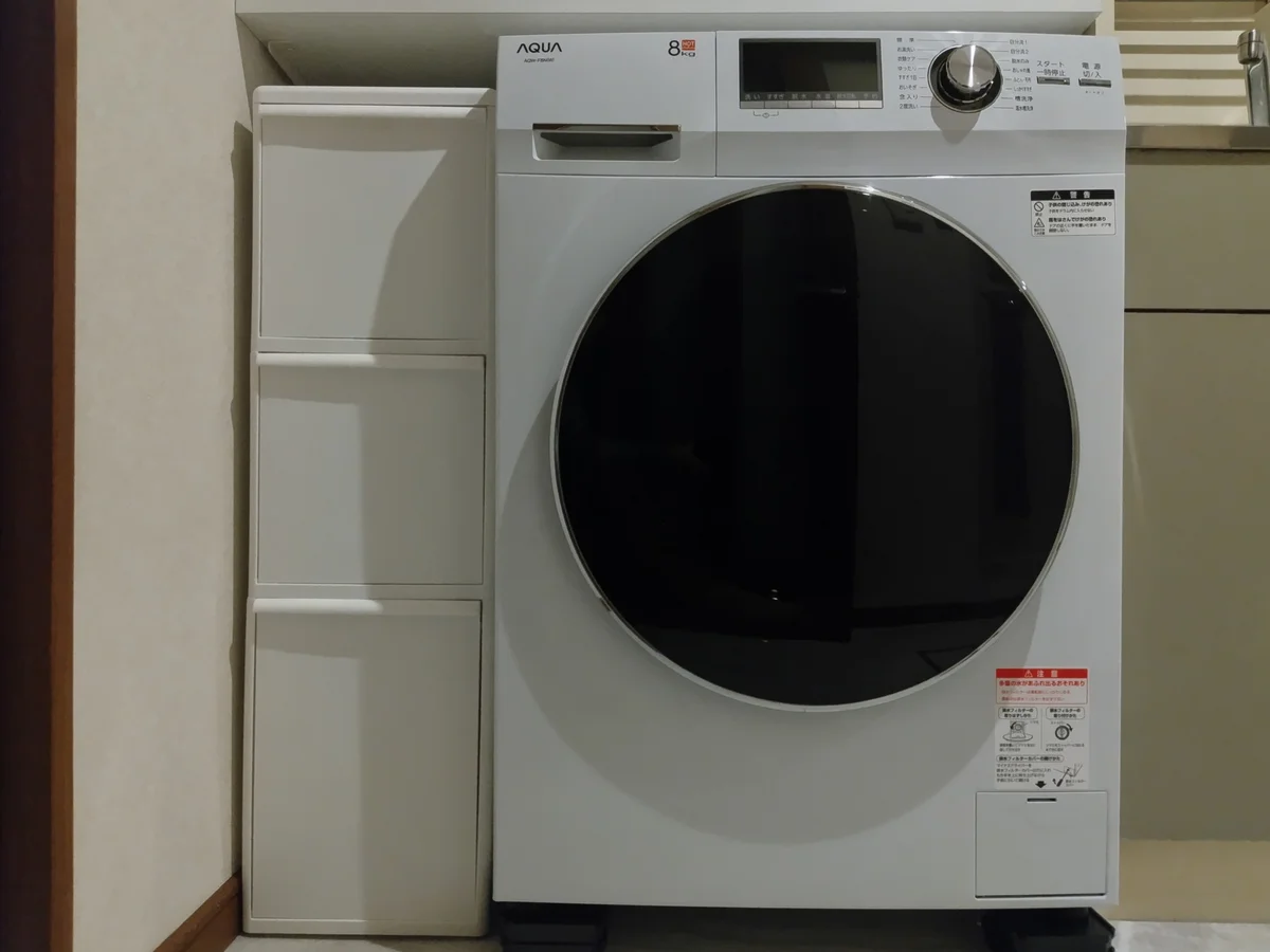 洗濯機、分別ごみ箱