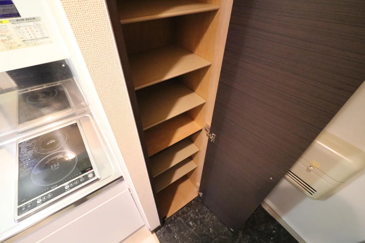 シューズボックス完備により女性でも安心