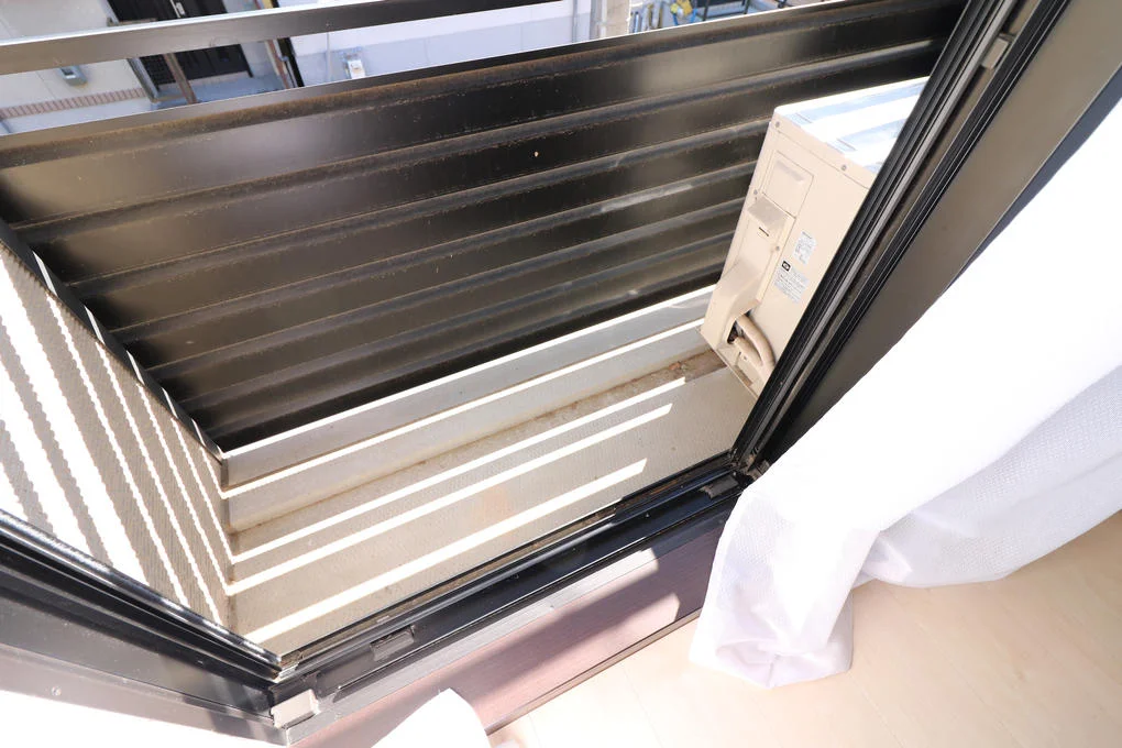 洗濯物が干しやすいバルコニー付き