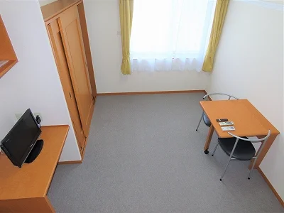 ベッド上からのアングルです