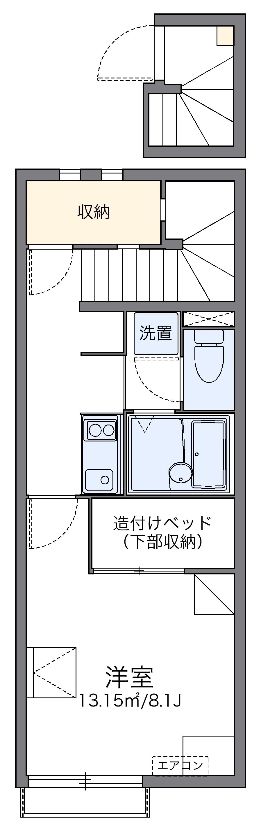代表的な間取のため実際の間取とは異なる場合があります