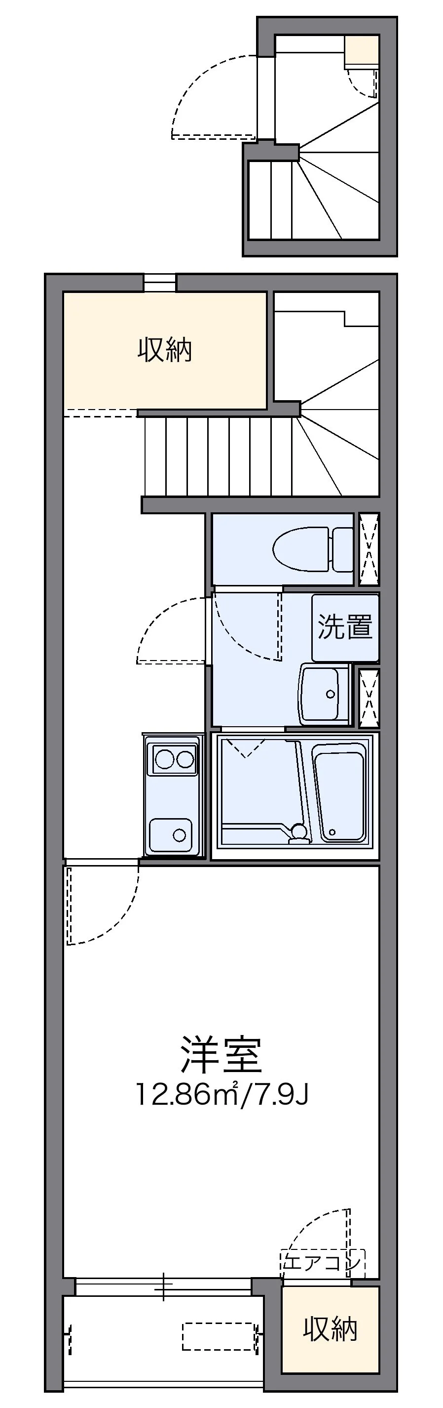 代表的な間取のため実際の間取とは異なる場合があります