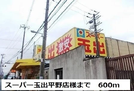 スーパー玉出平野店様まで600m