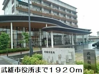 武雄市役所まで1920m