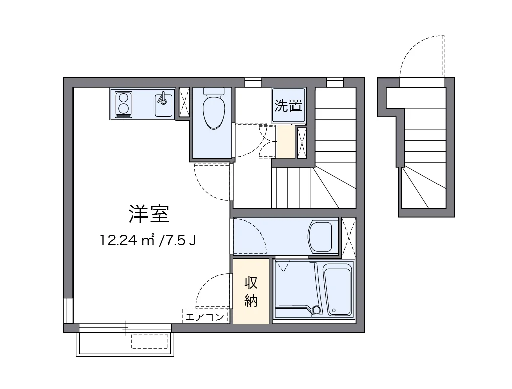 代表的な間取のため実際の間取とは異なる場合があります
