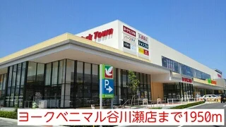 ヨークベニマル谷川瀬店まで1950m