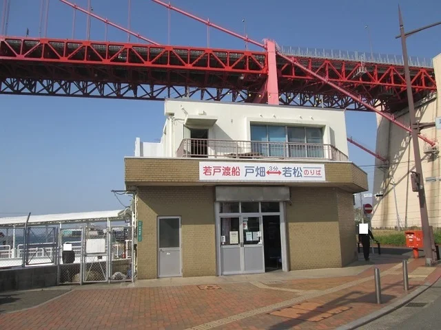 若戸渡船まで1100m