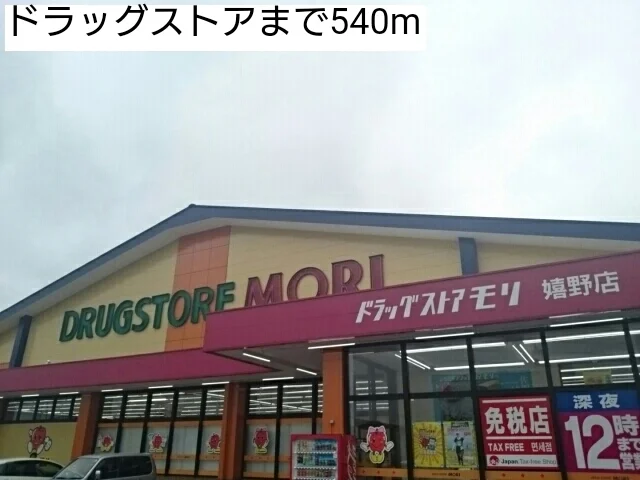 ドラッグストアまで540m