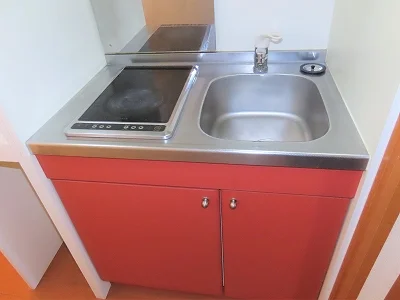 2口の電気コンロまたはIHコンロとなります