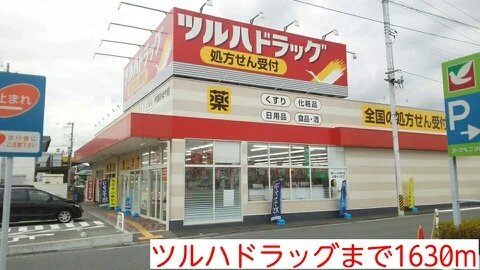 ツルハドラッグまで1630m