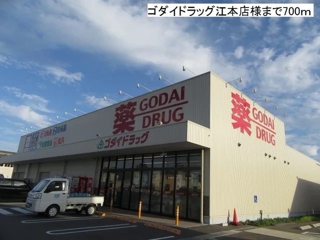 ゴダイドラッグ江本店まで700m