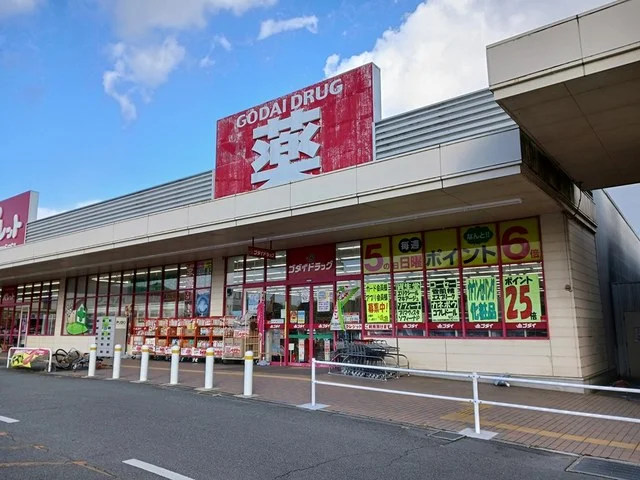 ゴダイドラッグまで1073m
