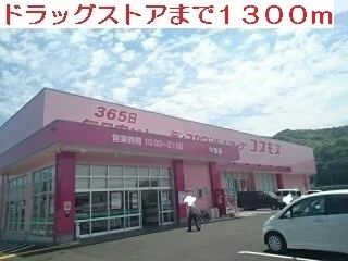 ドラッグストアまで1300m