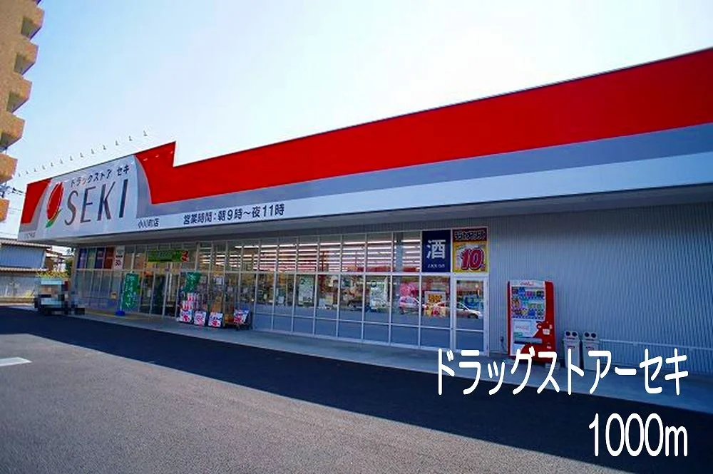 ドラッグストアーセキまで1000m