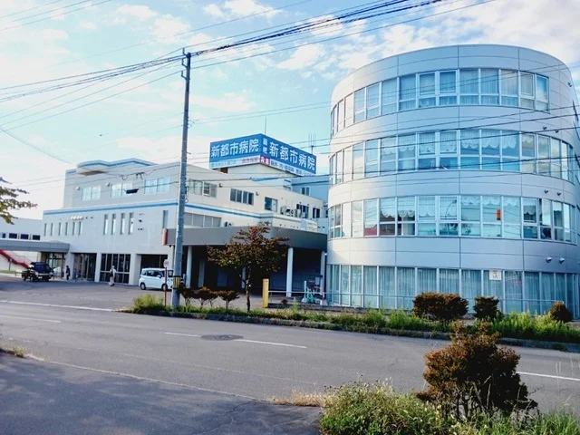 新都市病院まで1900m