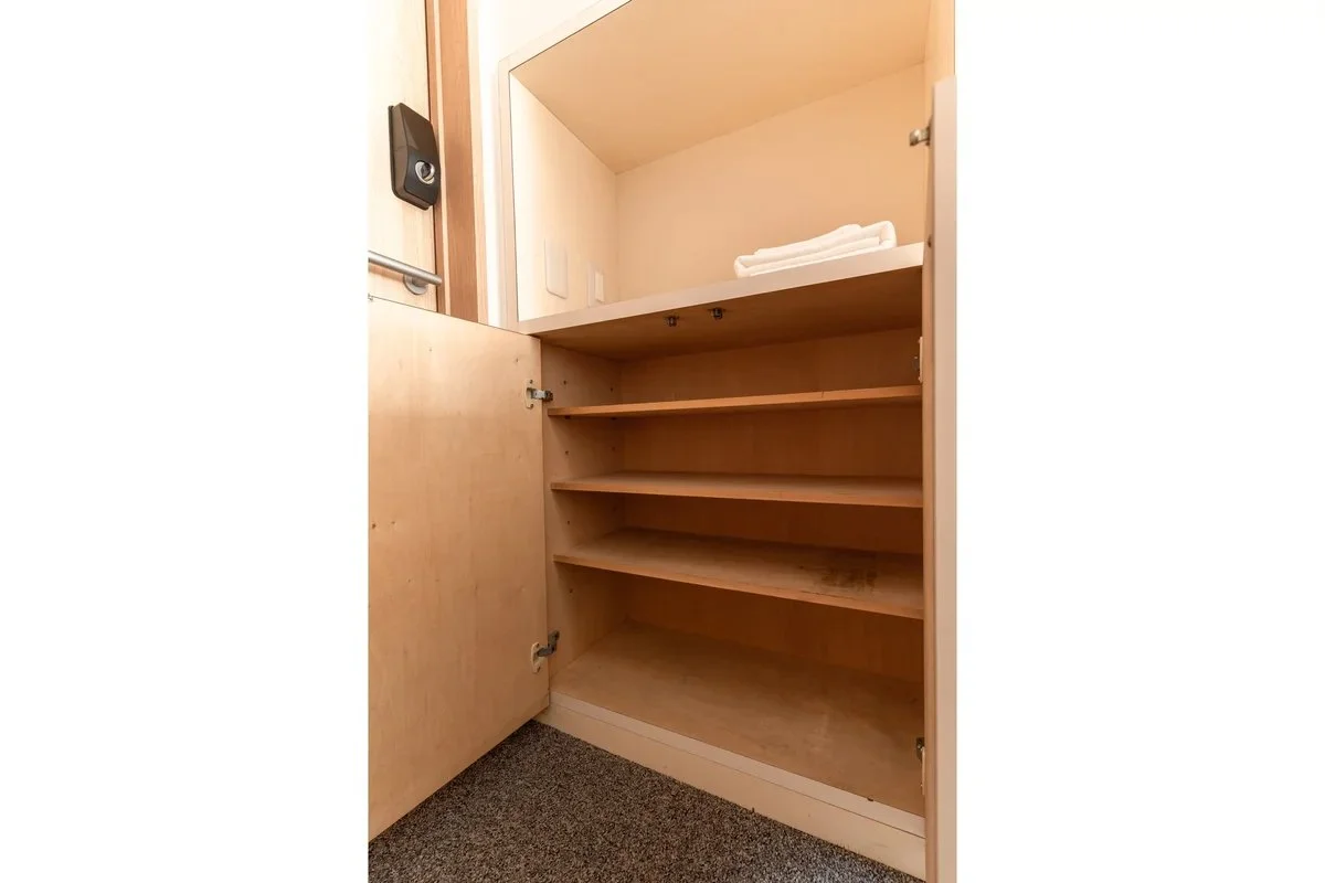 シューズボックスもあって収納は十分ですね！