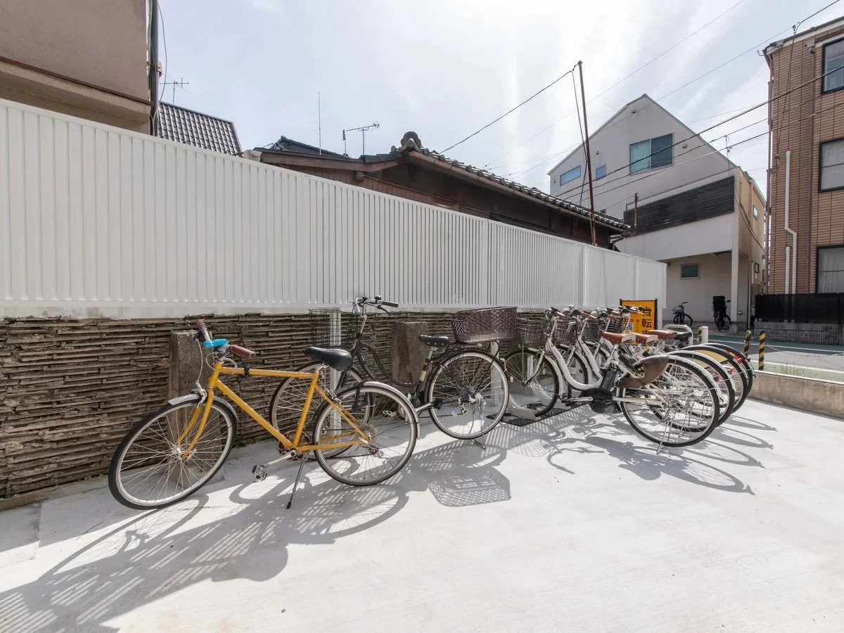 駐輪場だけでなくシェアサイクルも！お買い物だけでなく街の探索にもいいかも。