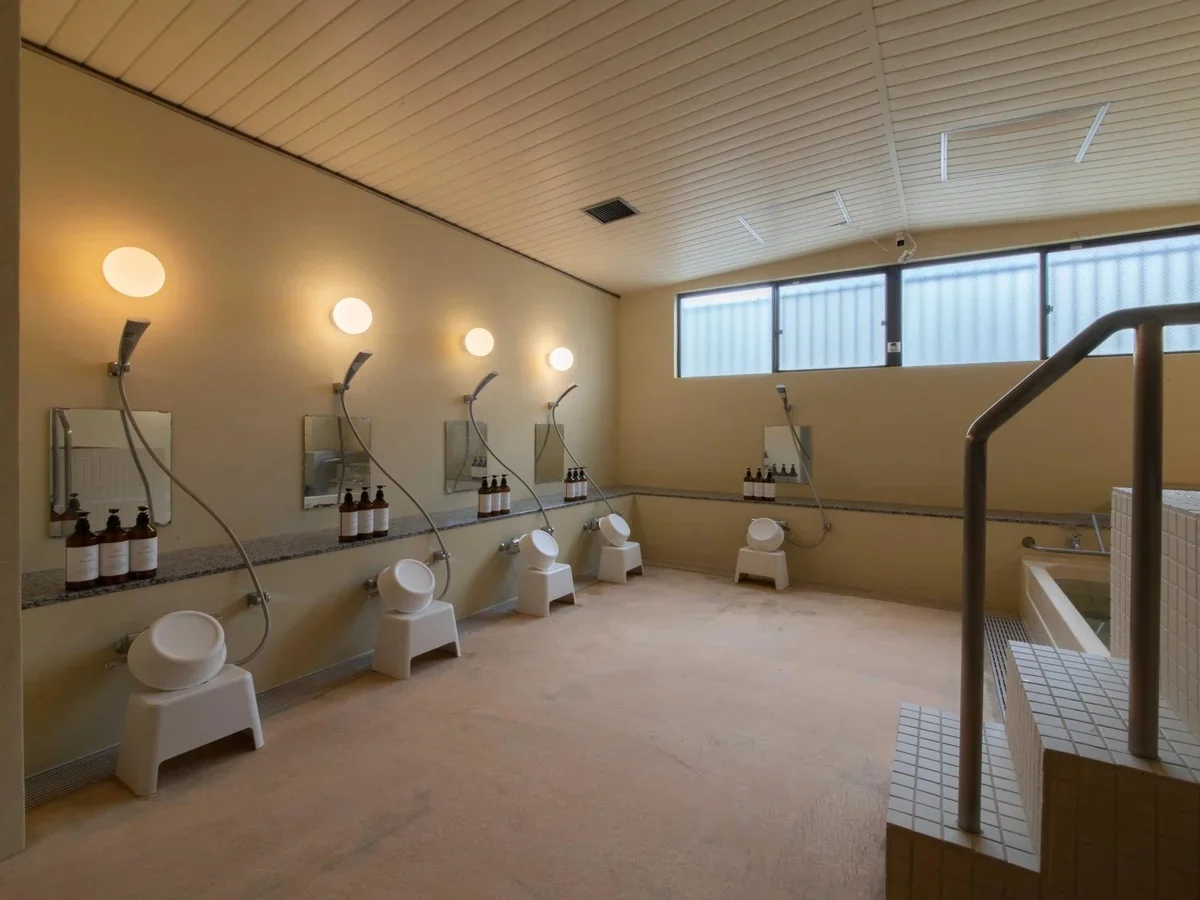 味のあるシャワースペース。