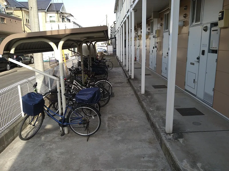 駐輪場　自転車＆原付のみ駐輪可
