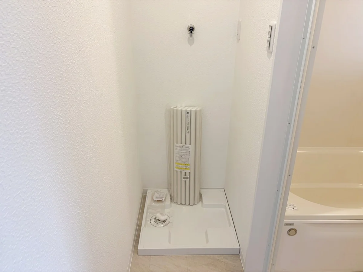 洗濯機置場です。設置前写真です。