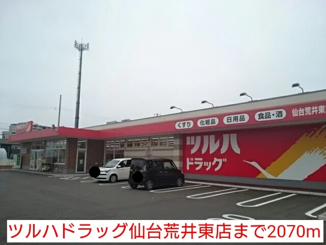 ツルハドラッグ仙台荒井東店まで2070m